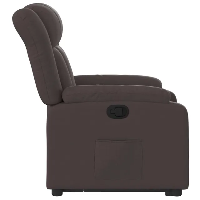 Fauteuil inclinable marron foncé tissu