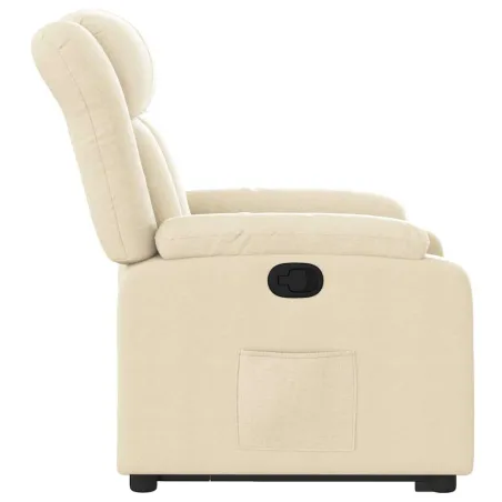 Fauteuil inclinable Crème Tissu