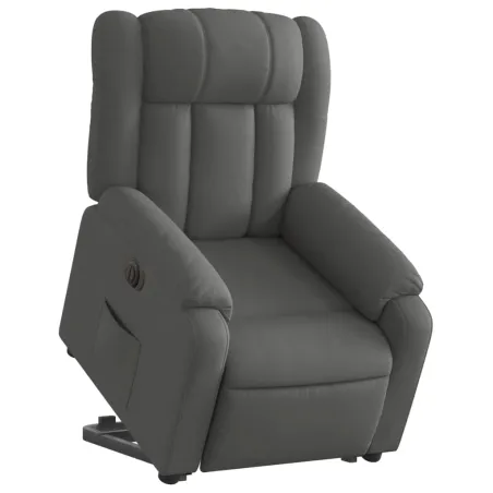 Fauteuil inclinable électrique gris foncé tissu