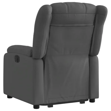 Fauteuil inclinable électrique gris foncé tissu