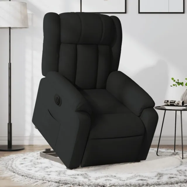 Fauteuil inclinable électrique noir tissu