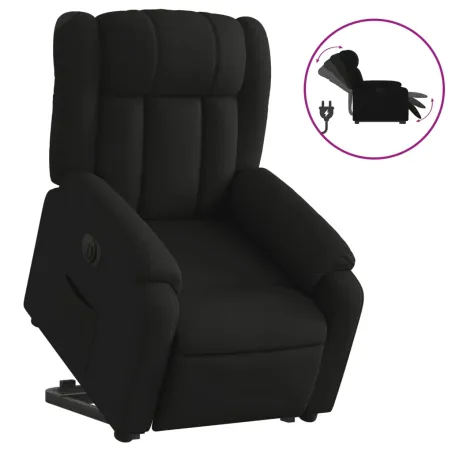 Fauteuil inclinable électrique noir tissu