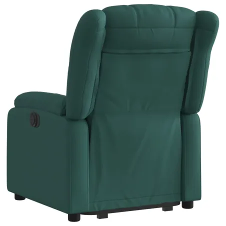 Fauteuil inclinable électrique vert foncé tissu