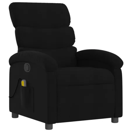 Fauteuil de massage inclinable noir tissu