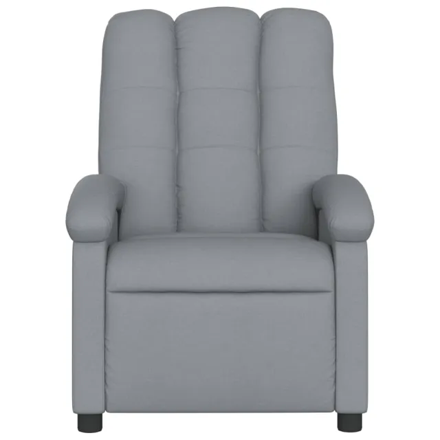 Fauteuil inclinable en tissu gris clair