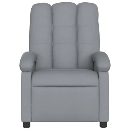 Fauteuil inclinable en tissu gris clair