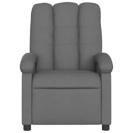 Fauteuil inclinable en tissu gris foncé