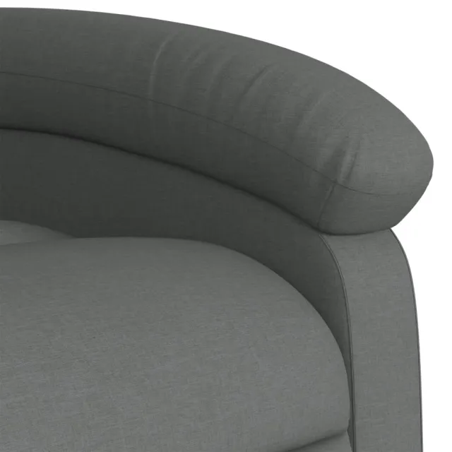 Fauteuil inclinable en tissu gris foncé