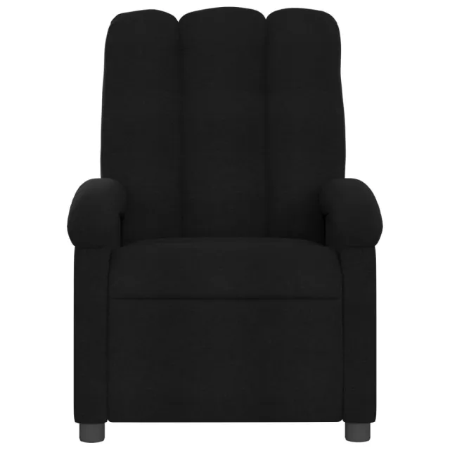 Fauteuil inclinable en tissu noir