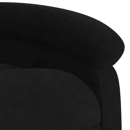 Fauteuil inclinable en tissu noir