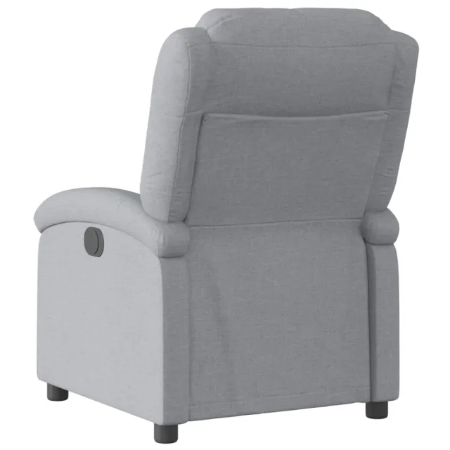 Fauteuil inclinable gris clair tissu