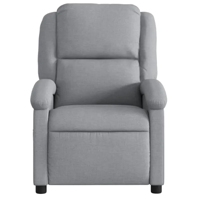 Fauteuil inclinable gris clair tissu