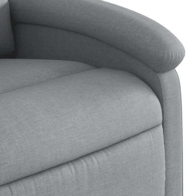 Fauteuil inclinable gris clair tissu
