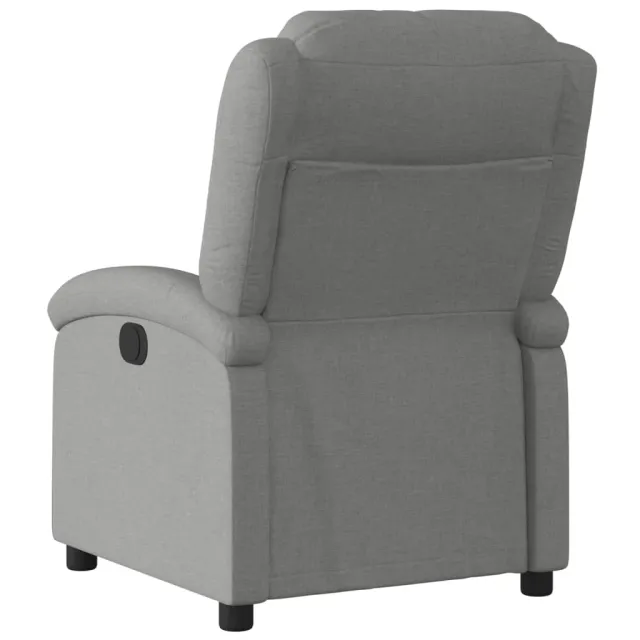 Fauteuil inclinable gris foncé tissu