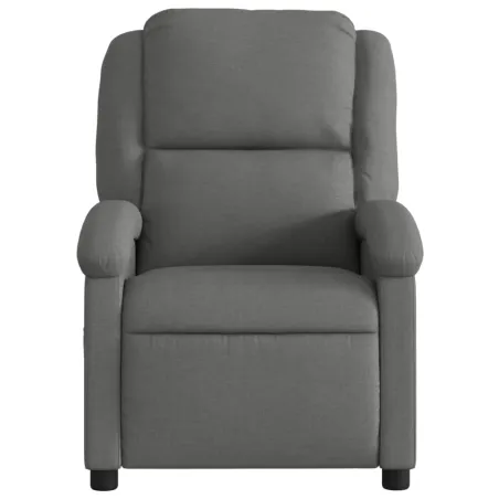 Fauteuil inclinable gris foncé tissu