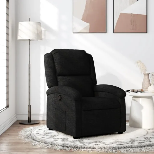Fauteuil inclinable noir tissu