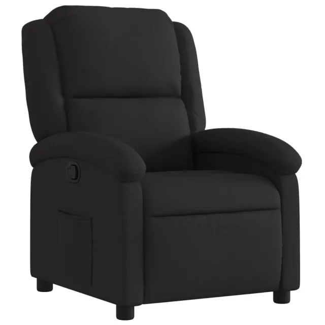 Fauteuil inclinable noir tissu