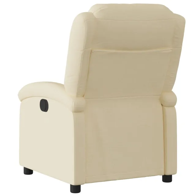 Fauteuil inclinable crème tissu