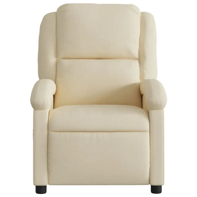 Fauteuil inclinable crème tissu