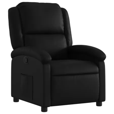 Fauteuil inclinable noir similicuir