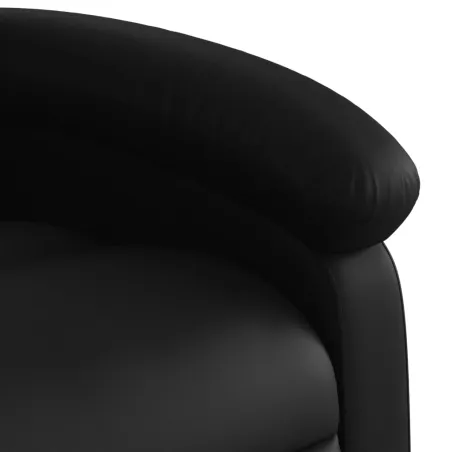 Fauteuil inclinable noir similicuir
