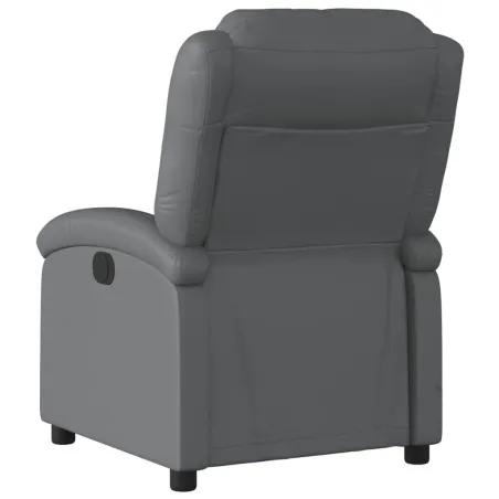 Fauteuil inclinable gris similicuir