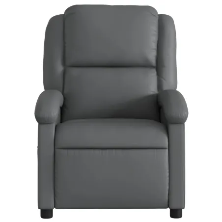 Fauteuil inclinable gris similicuir