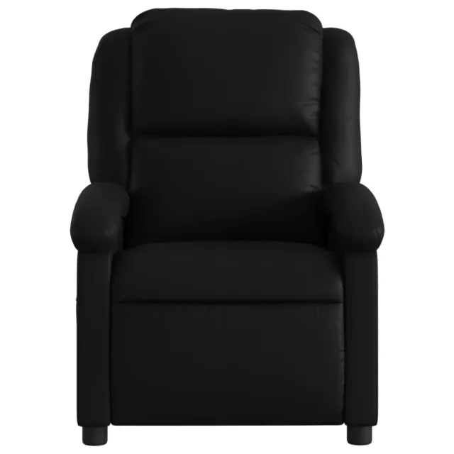 Fauteuil de massage inclinable noir similicuir