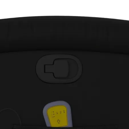 Fauteuil de massage inclinable noir similicuir