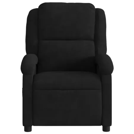 Fauteuil inclinable en velours noir