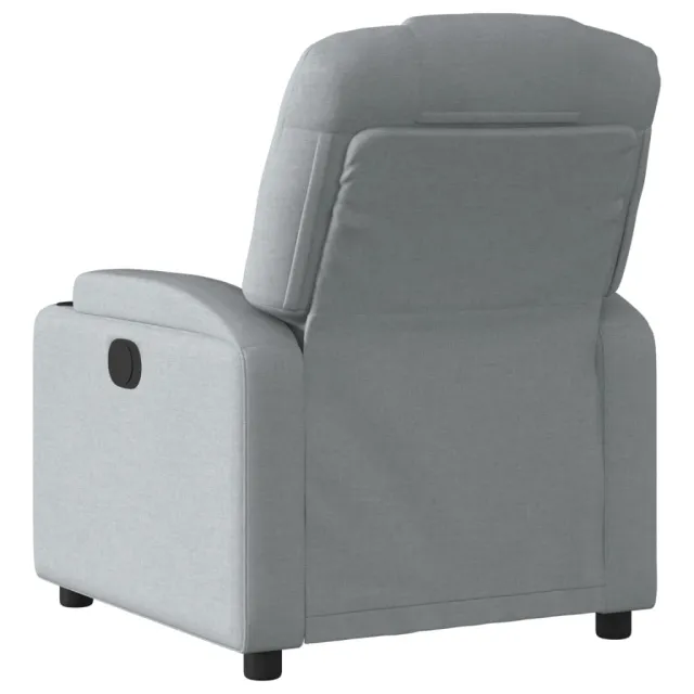 Fauteuil inclinable en tissu gris clair