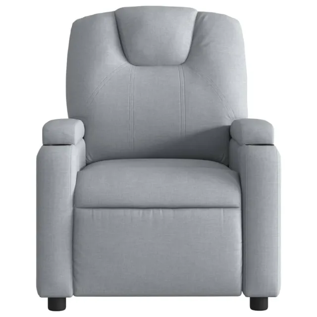 Fauteuil inclinable en tissu gris clair