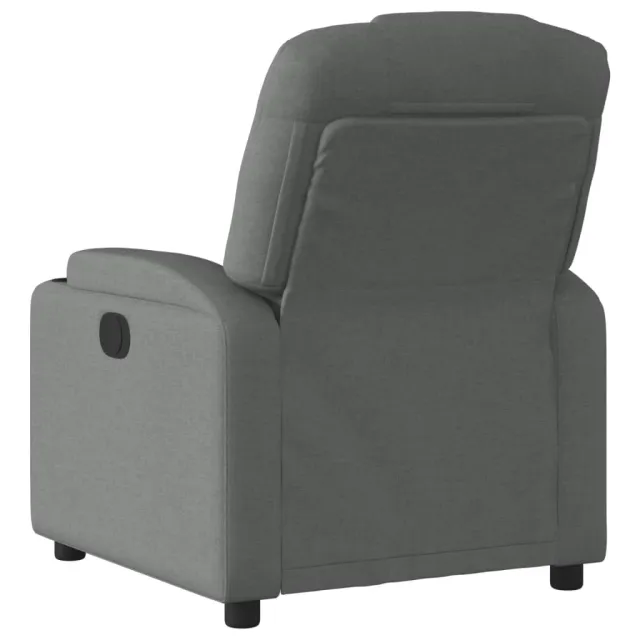 Fauteuil inclinable en tissu gris foncé