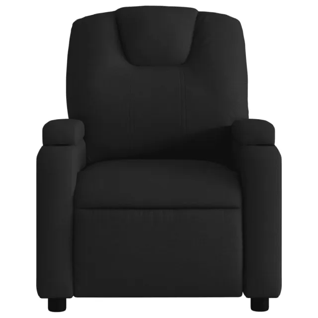 Fauteuil inclinable en tissu noir