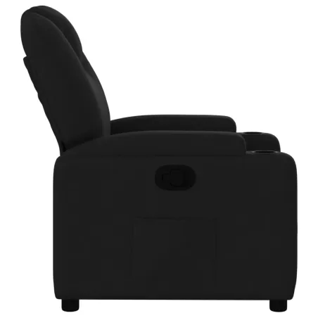 Fauteuil inclinable en tissu noir