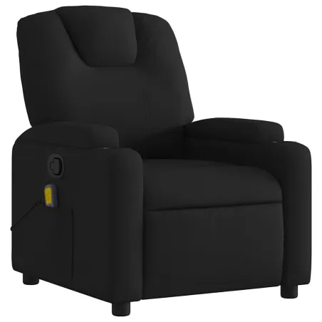Fauteuil inclinable de massage en tissu noir
