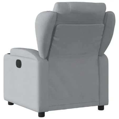 Fauteuil inclinable en tissu gris clair