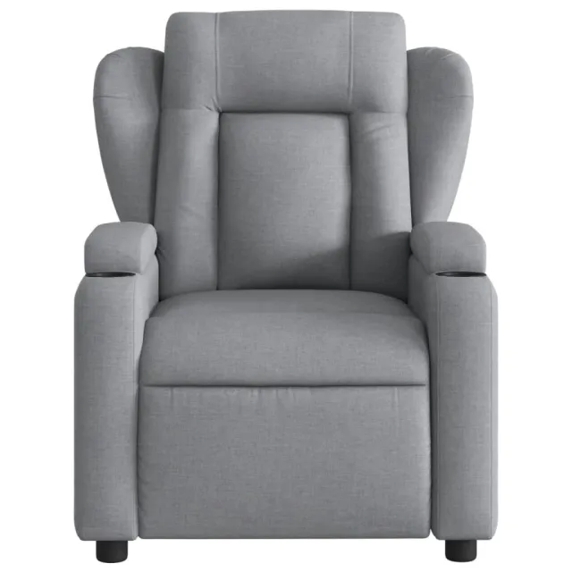Fauteuil inclinable en tissu gris clair