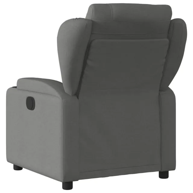 Fauteuil inclinable en tissu gris foncé