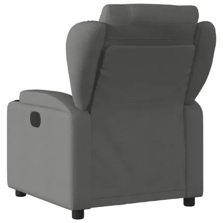 Fauteuil inclinable en tissu gris foncé