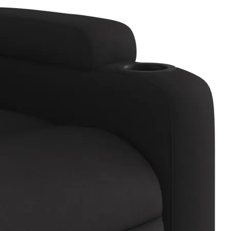 Fauteuil inclinable en tissu noir