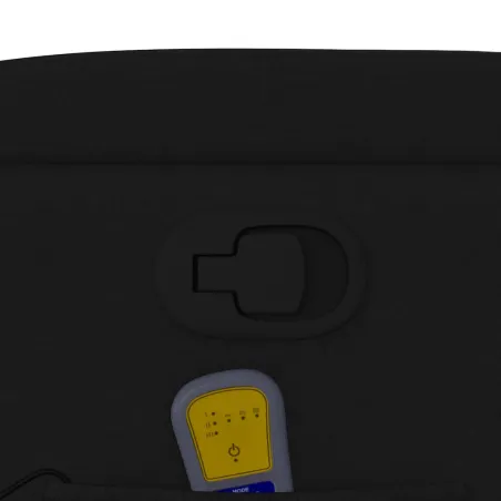 Fauteuil de massage inclinable noir tissu