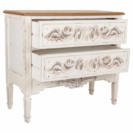 Cómoda Alexandra House Living Blanco Madera de abeto Madera MDF 38 x