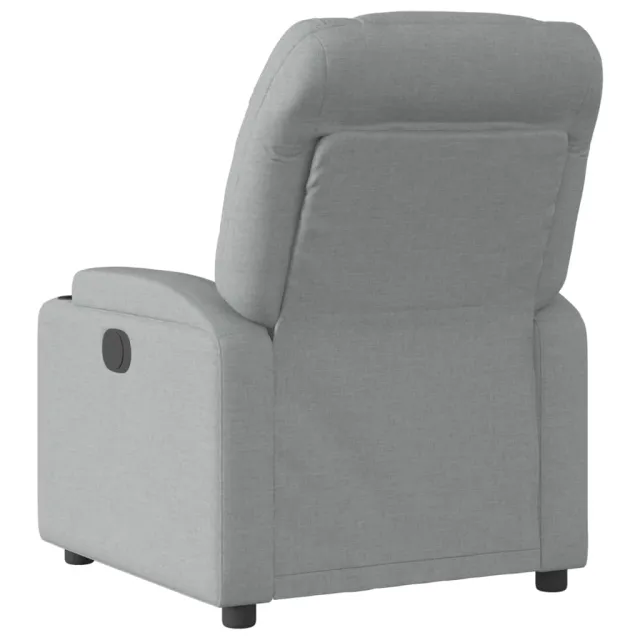 Fauteuil inclinable en tissu gris clair