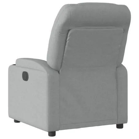 Fauteuil inclinable en tissu gris clair