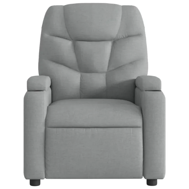 Fauteuil inclinable en tissu gris clair