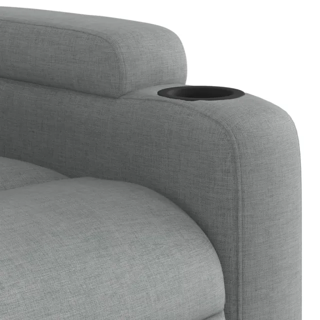 Fauteuil inclinable en tissu gris clair