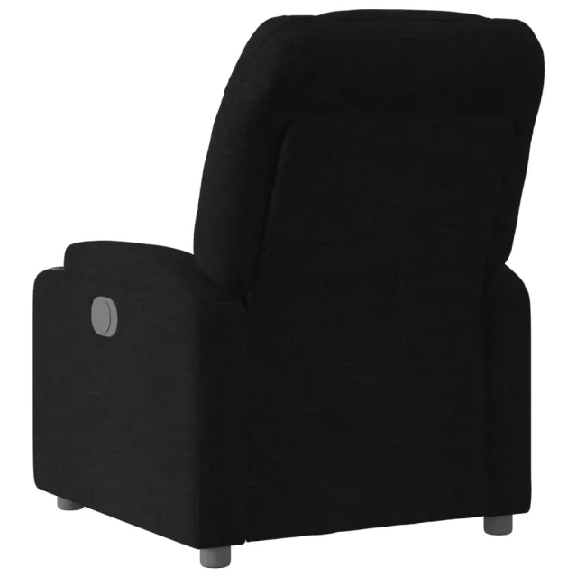 Fauteuil inclinable en tissu noir