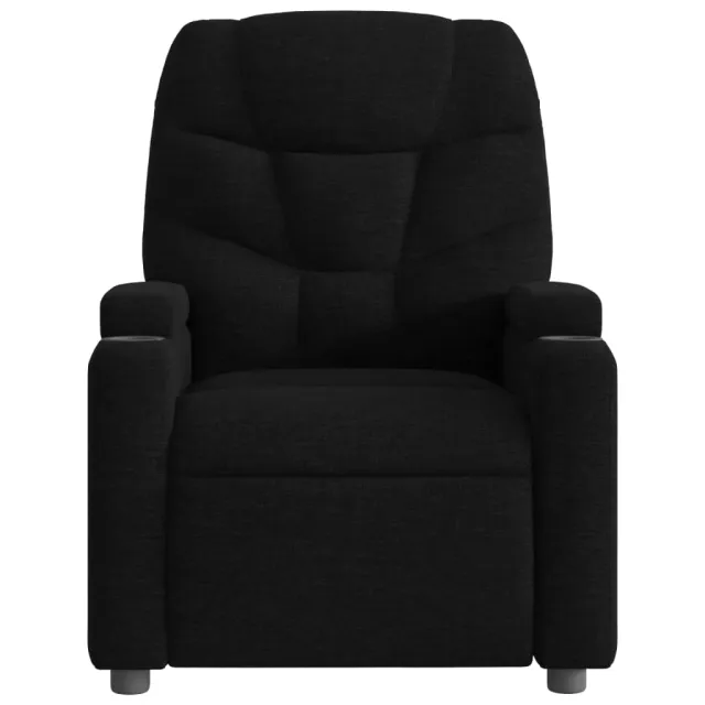 Fauteuil inclinable en tissu noir