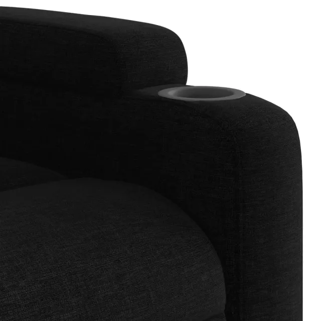 Fauteuil inclinable en tissu noir